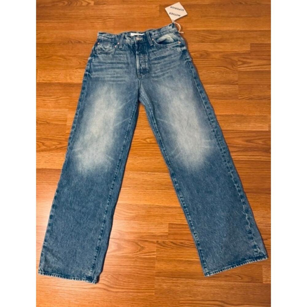 MOTHER SUPERIOR NWT THE DODGER BUTTON SNEAK JEANS WIPEOUT 25 - Picture 7 of 10